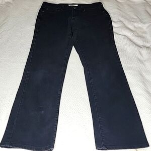 Levis 505 Straight Jeans Size 6 Black